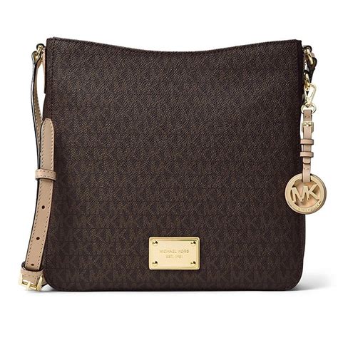 michael kors jet set large logo messenger bag|bandolera jet set michael kors.